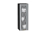 Шкаф верхний с 1-ой остекленной дверцей Ницца (920х300х318) Graphite/Графит