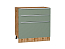 Шкаф нижний с 3-мя ящиками Фьюжн (816х800х480) Дуб Вотан/Silky Mint