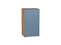Шкаф верхний с 1-ой дверцей Фьюжн (716х400х320) Дуб Вотан/silky blue