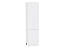 Шкаф пенал с 2-мя дверцами Фьюжн (2336х600х576) Белый/Silky White