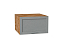 Шкаф верхний горизонтальный глубокий Сканди (358х600х576) Дуб Вотан/Grey Softwood