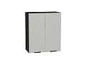 Шкаф верхний с 2-мя дверцами Евро (716х600х318) graphite/Агат