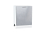 Шкаф нижний с 1-ой дверцей Валерия-М (816х600х478) Белый/Серый металлик дождь светлый