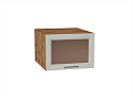 Шкаф верхний горизонтальный остекленный глубокий Сканди (358х500х576) Дуб Вотан/cappuccino softwood