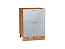 Шкаф нижний с 2-мя ящиками Валерия-М (816х600х478) Дуб Вотан/Серый металлик дождь светлый