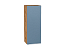 Шкаф верхний с 1-ой дверцей Фьюжн (920х350х320) Дуб Вотан/Silky Blue