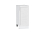 Шкаф нижний с 1-ой дверцей Сканди (816х350х480) Белый/White Softwood