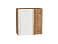 Шкаф верхний прямой угловой Сканди (716х700х345) Дуб Вотан/White Softwood