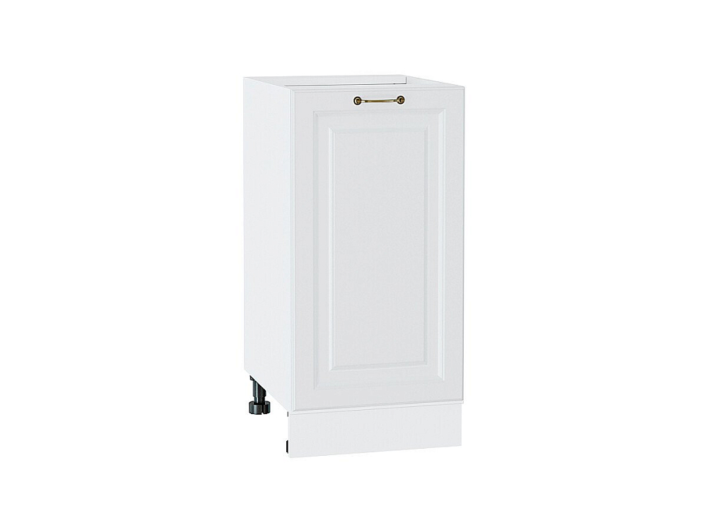 Шкаф нижний с 1-ой дверцей Ницца (816х400х478) Белый/Белый
