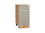 Шкаф нижний с 1-ой дверцей и ящиком Фьюжн (816х400х480) Дуб Вотан/Silky Grey