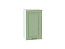Шкаф верхний с 1-ой дверцей Ницца (716х400х318) Белый/Дуб оливковый