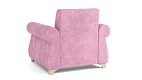 Порто М / Кресло для отдыха велюр тенерифе розовый/велюр тенерифе крем