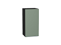 Шкаф верхний с 1-ой дверцей Фьюжн (716х350х320) graphite/silky mint
