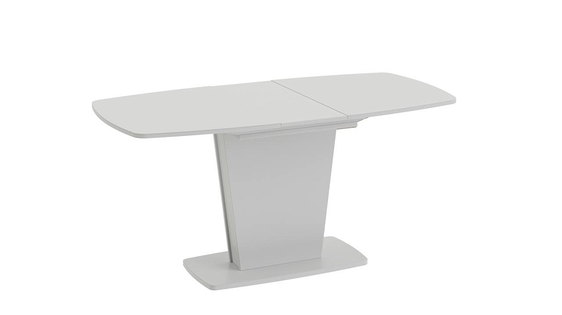 Стол раздвижной «Честер» Тип 2 белый/стекло белый глянец (оптивайт)