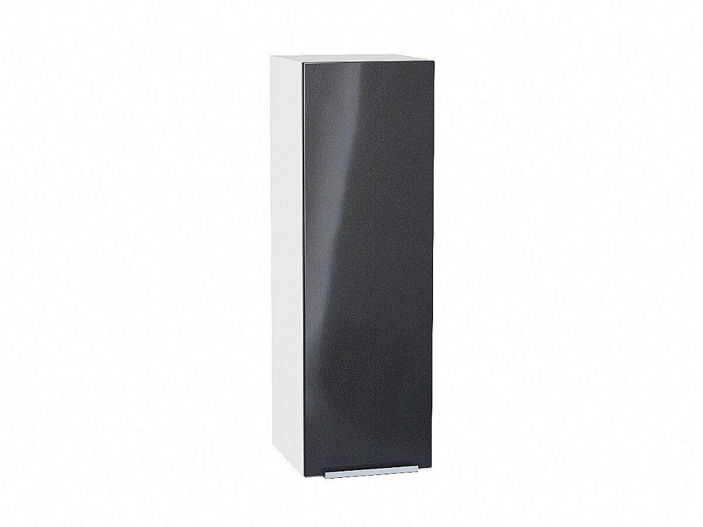 Шкаф верхний с 1-ой дверцей Фьюжн (920х300х320) Белый/anthracite