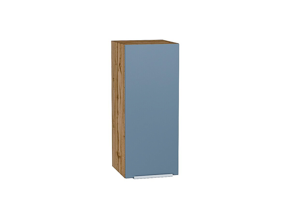 Шкаф верхний с 1-ой дверцей Фьюжн (716х300х320) Дуб Вотан/silky blue