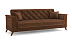Амарант М / диван - кровать (велюр тенерифе шоколад)