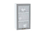 Шкаф верхний с 1-ой остекленной дверцей Ницца (920х500х318) Белый/Графит