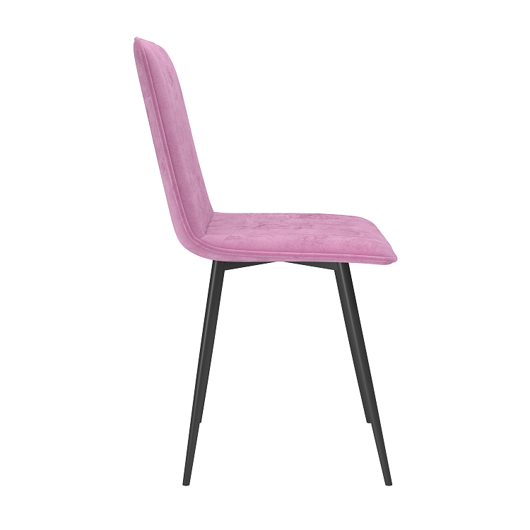 Тахо К / стул велюр тенерифе розовый/Цвет металл черный