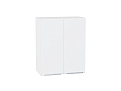 Шкаф верхний с 2-мя дверцами Фьюжн (716х600х320) Белый/silky white