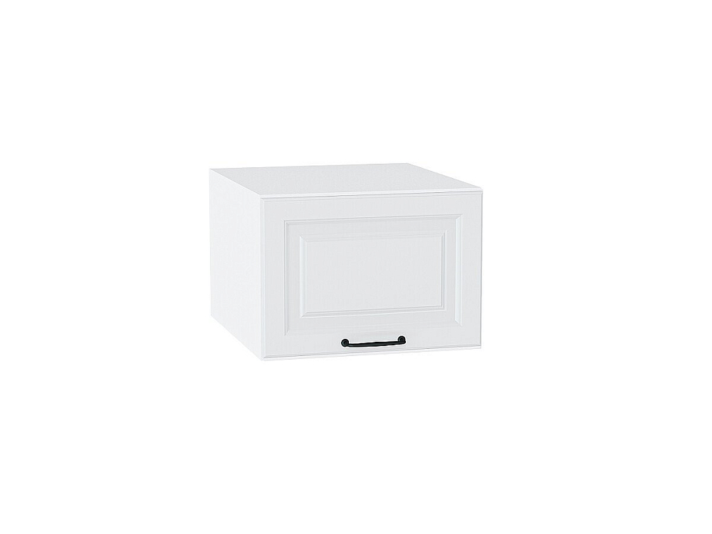 Шкаф верхний горизонтальный с увеличенной глубиной Ницца (358х500) Белый/blanco
