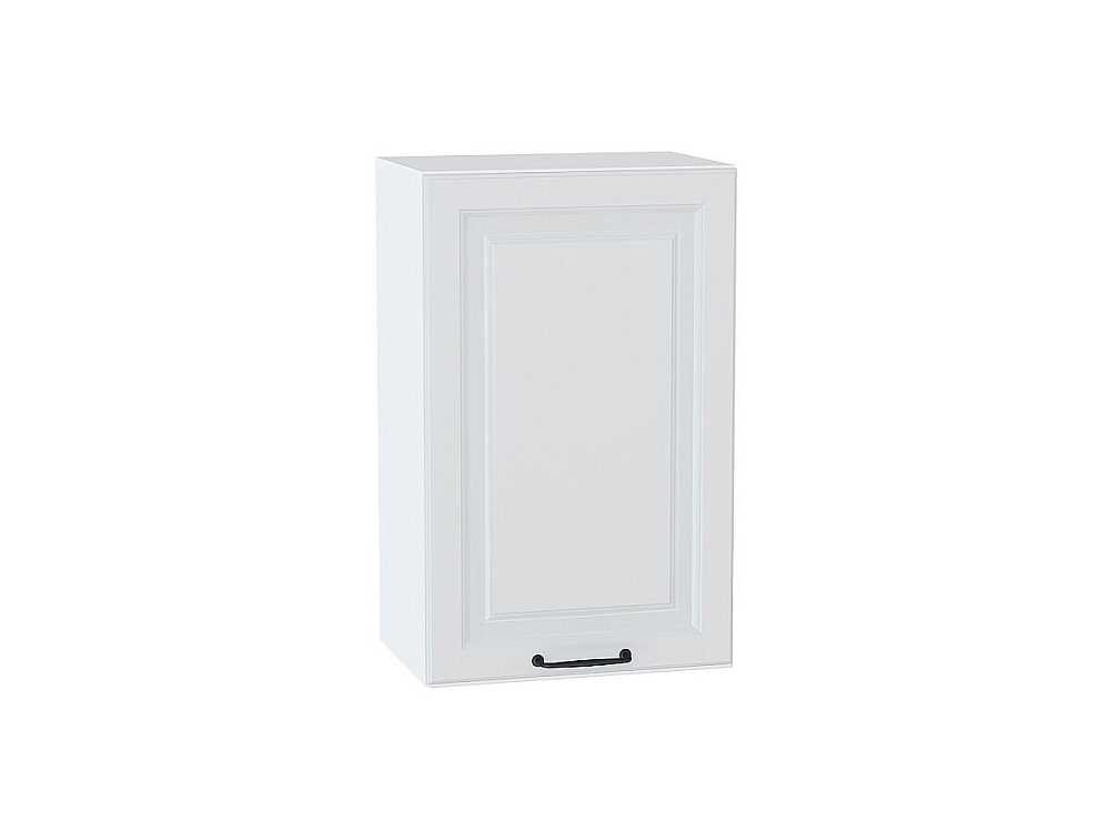 Шкаф верхний с 1-ой дверцей Ницца (716х450х318) Белый/blanco