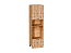 Шкаф пенал с 1-ой дверцей и ящиком под технику Флэт (2132х600х574) Дуб Вотан/Wotan Oak 2S