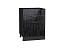 Шкаф нижний с 3-мя ящиками Валерия-М (816х600х480) Graphite/Черный металлик дождь