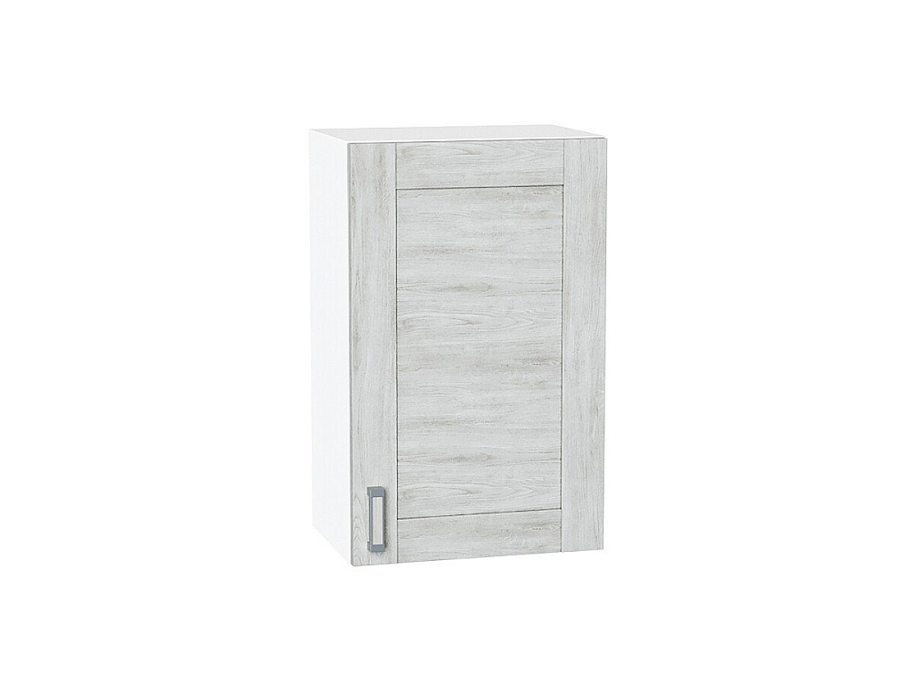Шкаф верхний с 1-ой дверцей Лофт (716х450х320) Белый/nordic oak