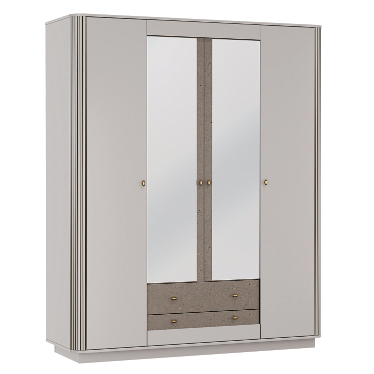Шкаф для одежды 34.01 Фантазия кашемир/дуо/профиль kroning кашемир патина №30.1
