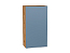 Шкаф верхний с 1-ой дверцей Фьюжн (920х500х320) Дуб Вотан/Silky Blue
