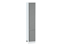 Шкаф пенал с 2-мя дверцами Сканди 400Н (для верхних шкафов высотой 920) (2336х400х576) Белый/grey softwood