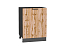 Шкаф нижний с 1-ой дверцей Флэт (816х600х478) Graphite/Wotan Oak 2S