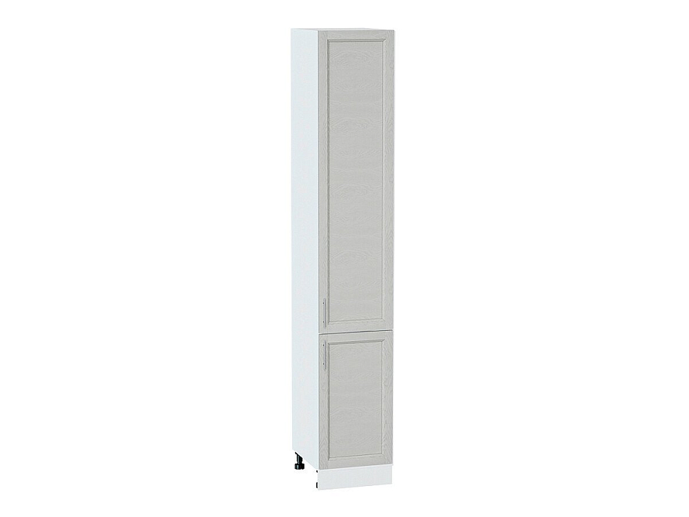 Шкаф пенал с 2-мя дверцами Сканди 400Н (для верхних шкафов высотой 920) (2336х400х576) Белый/cappuccino softwood