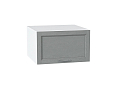 Шкаф верхний горизонтальный с увеличенной глубиной Сканди (358х600х576) Белый/grey softwood