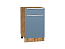 Шкаф нижний с 1-ой дверцей и ящиком Фьюжн (816х500х480) Дуб Вотан/Silky Blue