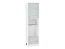 Шкаф пенал с 1-ой дверцей и ящиком под технику Лофт (2336х600х576) Белый/Nordic Oak