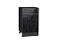 Шкаф нижний с 1-ой дверцей и ящиком Валерия-М (816х500х478) Graphite/Черный металлик дождь