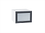Шкаф верхний горизонтальный остекленный глубокий Сканди (358х500х576) Белый/Graphite Softwood