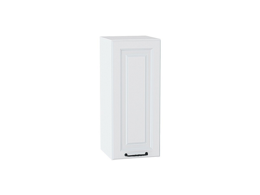 Шкаф верхний с 1-ой дверцей Ницца (716х300х318) Белый/blanco