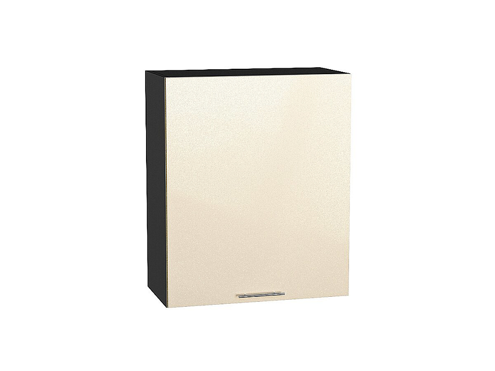 Шкаф верхний с 1-ой дверцей Валерия-М (716х600х318) graphite/Бежевый металлик