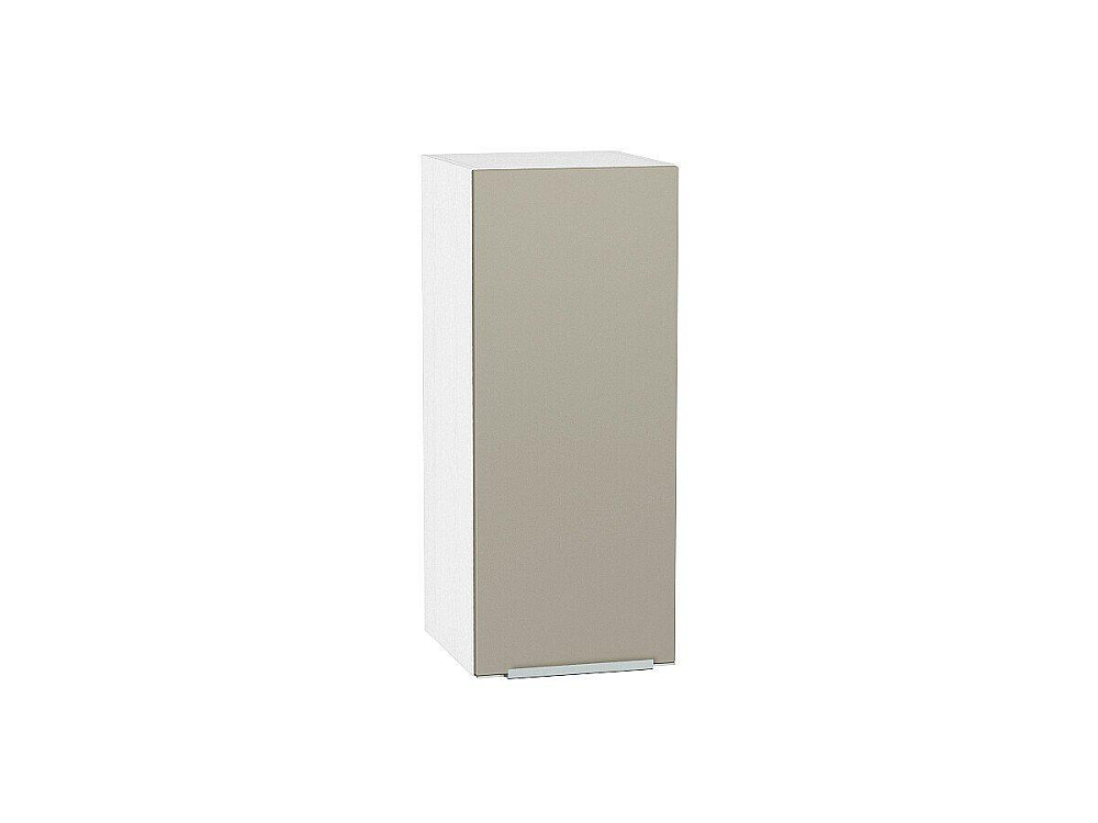 Шкаф верхний с 1-ой дверцей Фьюжн (716х300х320) Белый/silky grey