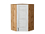 Шкаф верхний угловой Лофт (920х600х600) Дуб Вотан/Nordic Oak