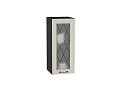 Шкаф верхний с 1-ой остекленной дверцей Ницца (716х300х318) graphite/Агат