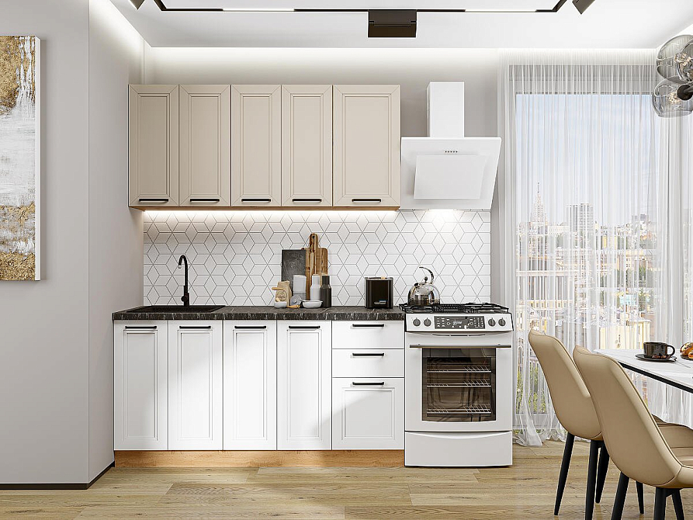 Нео-01 Дуб Вотан/cream silk/white silk