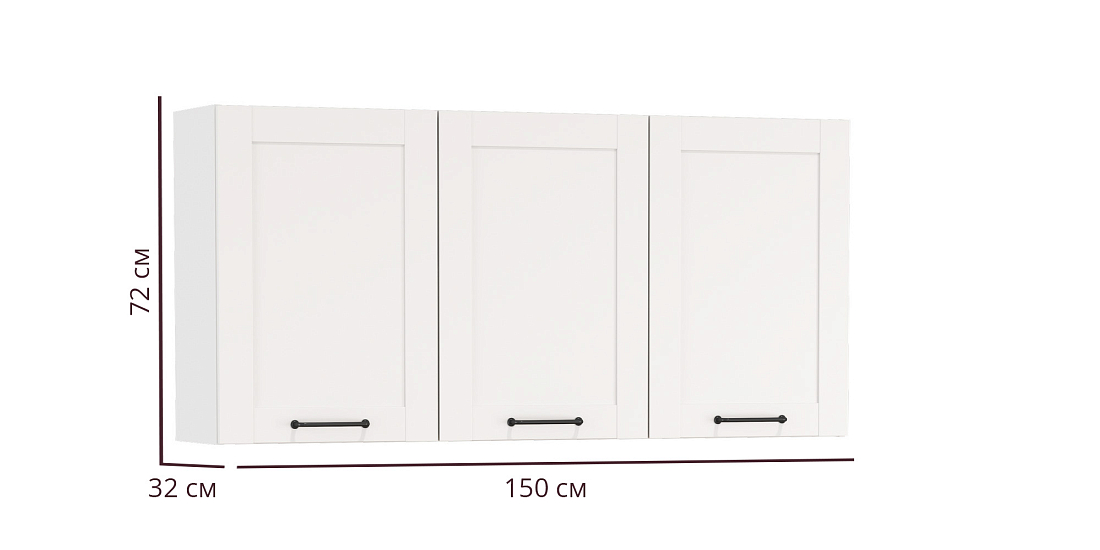 Кухня Аризона (1500) белый/столешница дуб вотан/ДВПО белый/профиль ПВХ белый О