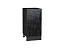 Шкаф нижний с 1-ой дверцей Валерия-М (816х400х478) Graphite/Черный металлик дождь