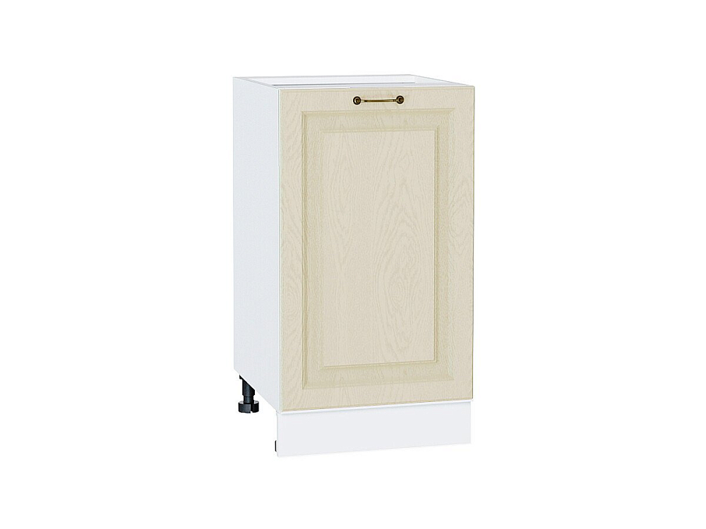 Шкаф нижний с 1-ой дверцей Ницца (816х450х478) Белый/Дуб крем