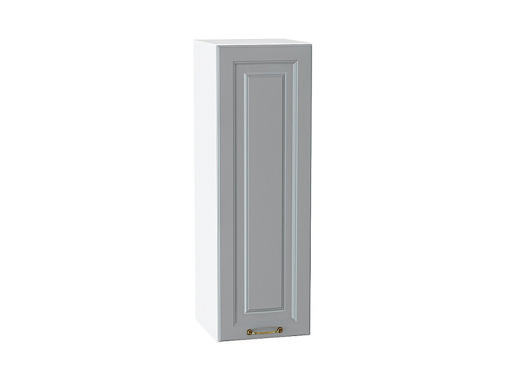 Шкаф верхний с 1-ой дверцей Ницца (920х300х318) Белый/Графит