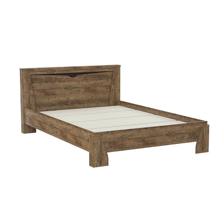 Кровать 33.08 - 01 Лючия c настилом (1400) Кейптаун/венге